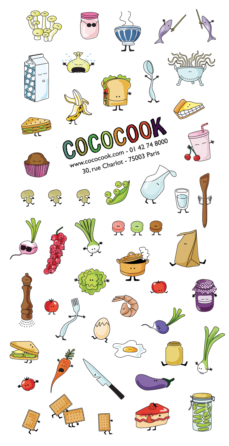 Cococook, illustration cuisine & food, Aurélie Castex